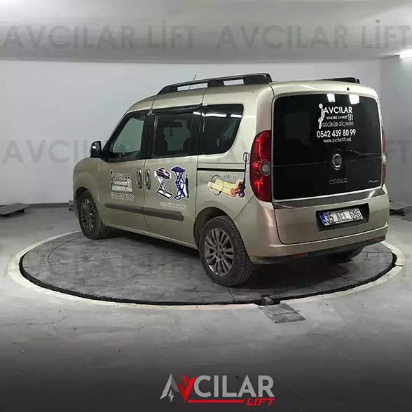 Hakkında kısmında kullanılan, döner araç platformu resmi.